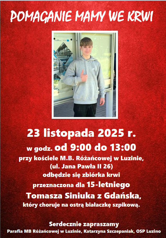 Read more about the article zbiórka Krwi 23.11.2025